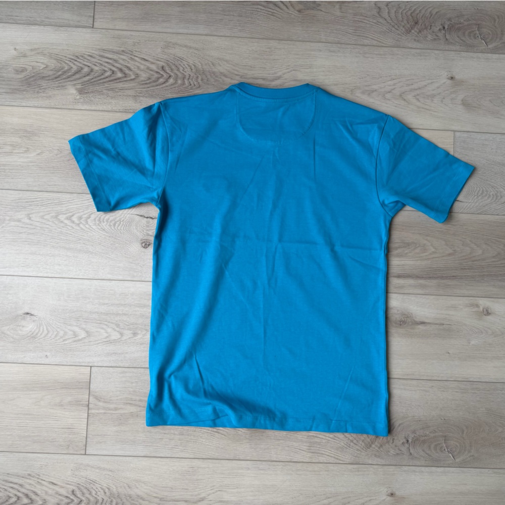 Valentino VLogo Embroidered T-Shirt Blue Size Medium NWT Designer Luxury Tee - Picture 5 of 5